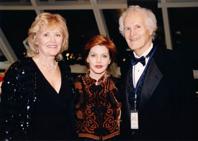Don and Irene with Priscilla Presley at the Rock and Roll Hall of Fame, 1996